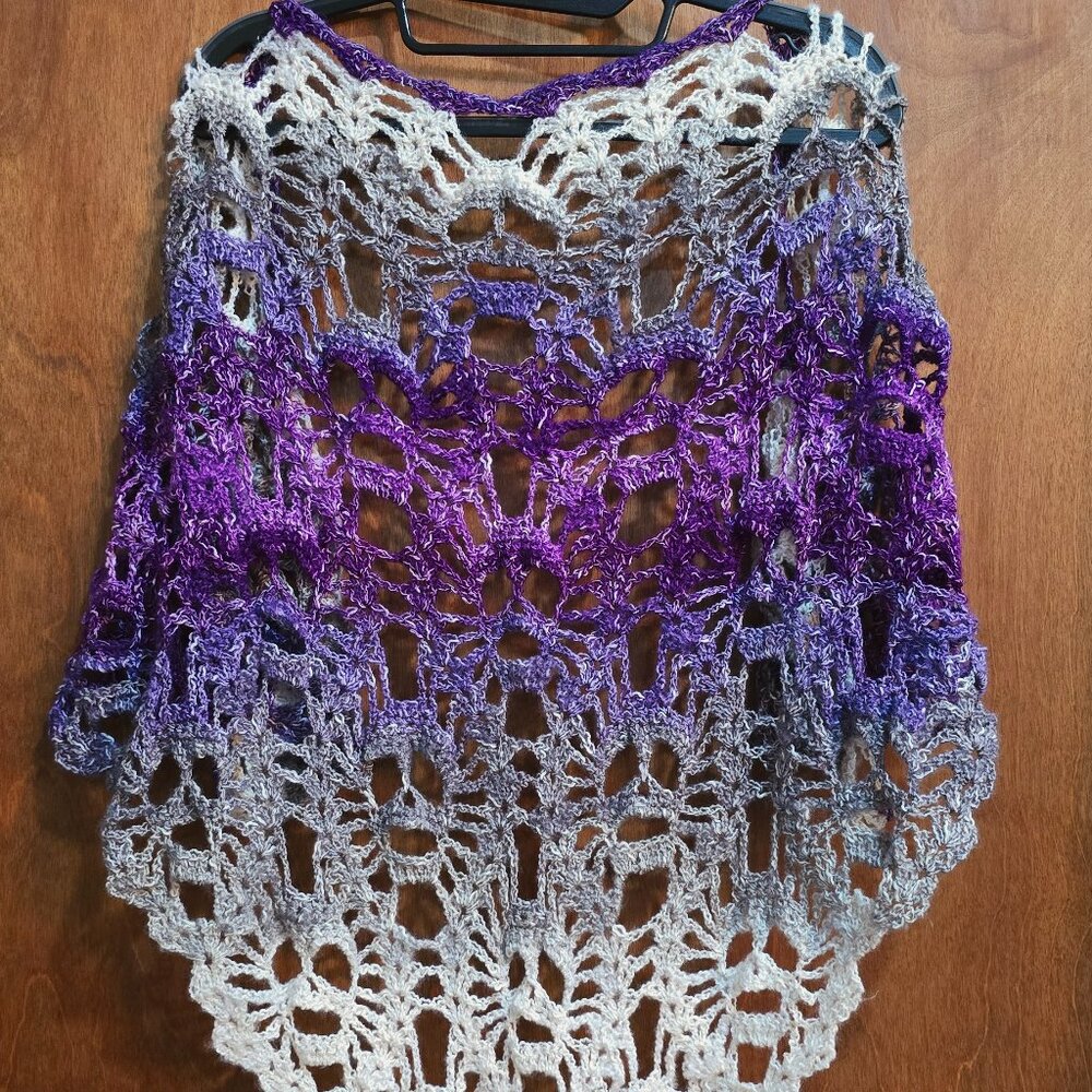 NEW Handmade Skull Patterned Shawl.
